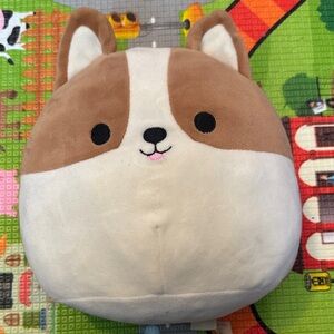 Squishmallows Brown and White Corgi Plush